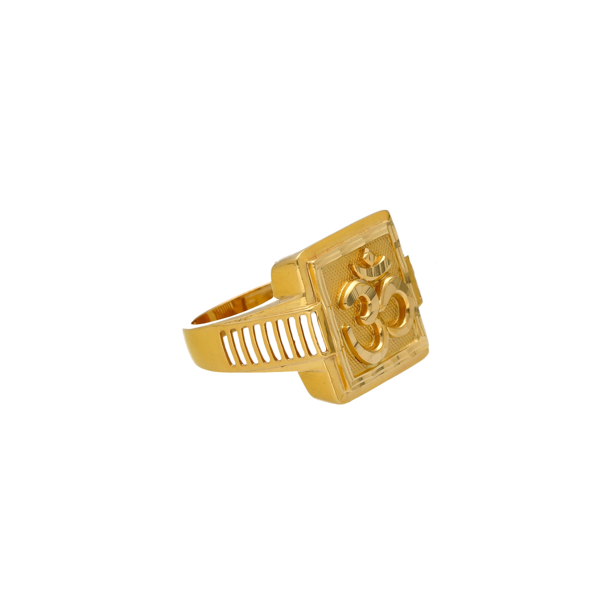 Buy quality Gold Om Damru Gents Ring in Ahmedabad